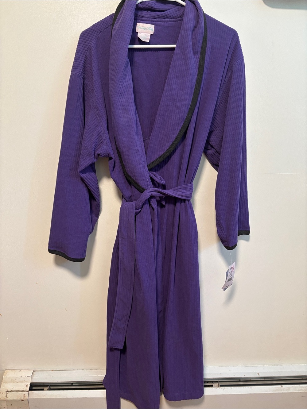 Vanity Fair Purple Robe with Black Trim